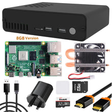 DeskPi Pro V2.0 Aluminum Case for Raspberry Pi 4-with ICE Tower Cooler/2.5 inch HDD-SDD Support/ Power Supply/Two Full-Sized HDMI/Power Button/ IR Support