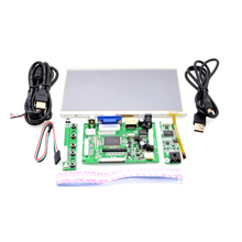 52Pi 7 Inch 1024*600 TFT LCD Resistive Display Monitor Touch Screen with Driver Board HDMI VGA 2AV