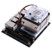 52Pi ICE Tower Cooling Fan for NVIDIA Jetson Nano, Horizontal Radiator with Colorful LED Low-Profile Cooler