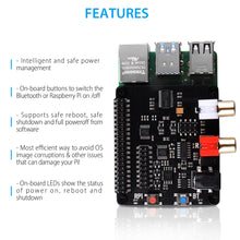 52Pi X930 Bluetooth 5.0 HiFi DAC HAT Supports Safe Reboot, Safe Shutdown & Full Poweroff from Software
