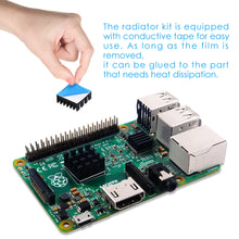 52Pi 102pcs Heatsink Aluminum Copper for Raspberry Pi 4/3B+/3B/B+/B/A 3D Printers Stepper Motor Module PC Chipset DIY LED Device