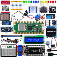 52Pi Raspberry Pi Pico WH IoT Starter Kit with Soldered Header Pin, UPS OLED Module and Sensors, 9 g Mirco Servo for Raspberry Pi Beginners & Software Engineer