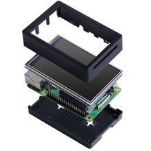 52Pi 3.5 Inch 480*320 Resistive Touch Screen TFT Display Monitor with ABS Case Cooling Fan Heatsinks for Raspberry Pi 4 B