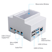 52Pi ABS Electrical Box Cooling Fan Heatsink Screwdriver Protective Case White Enclosure for Raspberry Pi 4 B/3 B+/3B