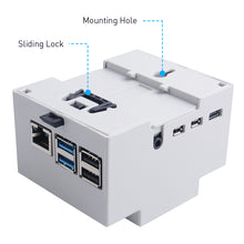 52Pi ABS Electrical Box Cooling Fan Heatsink Screwdriver Protective Case White Enclosure for Raspberry Pi 4 B/3 B+/3B