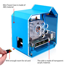 52Pi ABS Mini Tower RGB Cooling Fan With 0.96 OLED Screen Case Kit for Raspberry Pi 4B