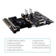 DeskPi Lite Raspberry Pi 4 Case-With Power Button/ Heatsink with PWM Fan/ Dual Full-Size HDMI/Extra Two USB Port