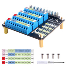 52Pi GPIO Screw Terminal Block Breakout Board HAT for Raspberry Pi, GPIO Expansion Board Breakout Module with GPIO Status LED for Raspberry Pi 4B/3B+/3B/2B/B+/Pi Zero W/Pi Zero 2 W