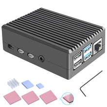 Raspberry Pi4 Model B Metal Enclosure Box Aluminum Case with Self-Cooling Column