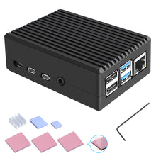 Raspberry Pi4 Model B Metal Enclosure Box Aluminum Case with Self-Cooling Column