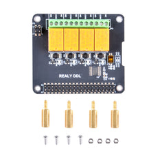 4 Channel Relay Board Module for Raspberry Pi, Power Relay Module for Raspberry Pi 4B & Raspberry Pi 3 Model B+ & Raspberry Pi 3/2 Model B (No Programming Required/Programmable)