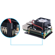 52Pi Low-Profile ICE Tower Cooling Fan for Raspberry Pi 4 B / 3B+ / 3B (Black)