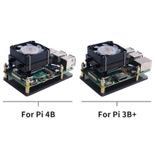 Low-Profile ICE Tower Cooling Fan for Raspberry Pi 4 B / 3B+ / 3B (Black)