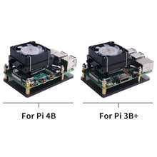 52Pi Low-Profile ICE Tower Cooling Fan for Raspberry Pi 4 B / 3B+ / 3B (Black)