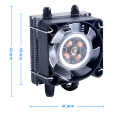 52Pi Low-Profile ICE Tower Cooling Fan for Raspberry Pi 4 B / 3B+ / 3B (Black)
