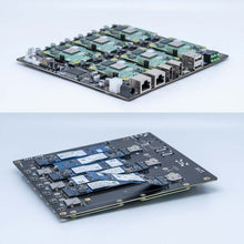 DeskPi Super6C Raspberry Pi CM5/CM4 Cluster Mini-ITX board Kit 6 RPI CM4 supported ITX Case Kit