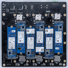 DeskPi Super6C Raspberry Pi CM5/CM4 Cluster Mini-ITX board Kit 6 RPI CM4 supported ITX Case Kit