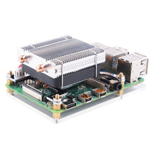 52Pi Low-profile ICE Tower 4010 Silent Cooling Fan with Horizontal Heatsink for Raspberry Pi 4B/3B+/3B