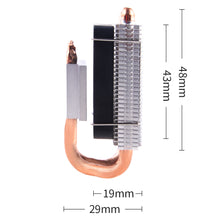 52Pi Low-profile ICE Tower 4010 Silent Cooling Fan with Horizontal Heatsink for Raspberry Pi 4B/3B+/3B