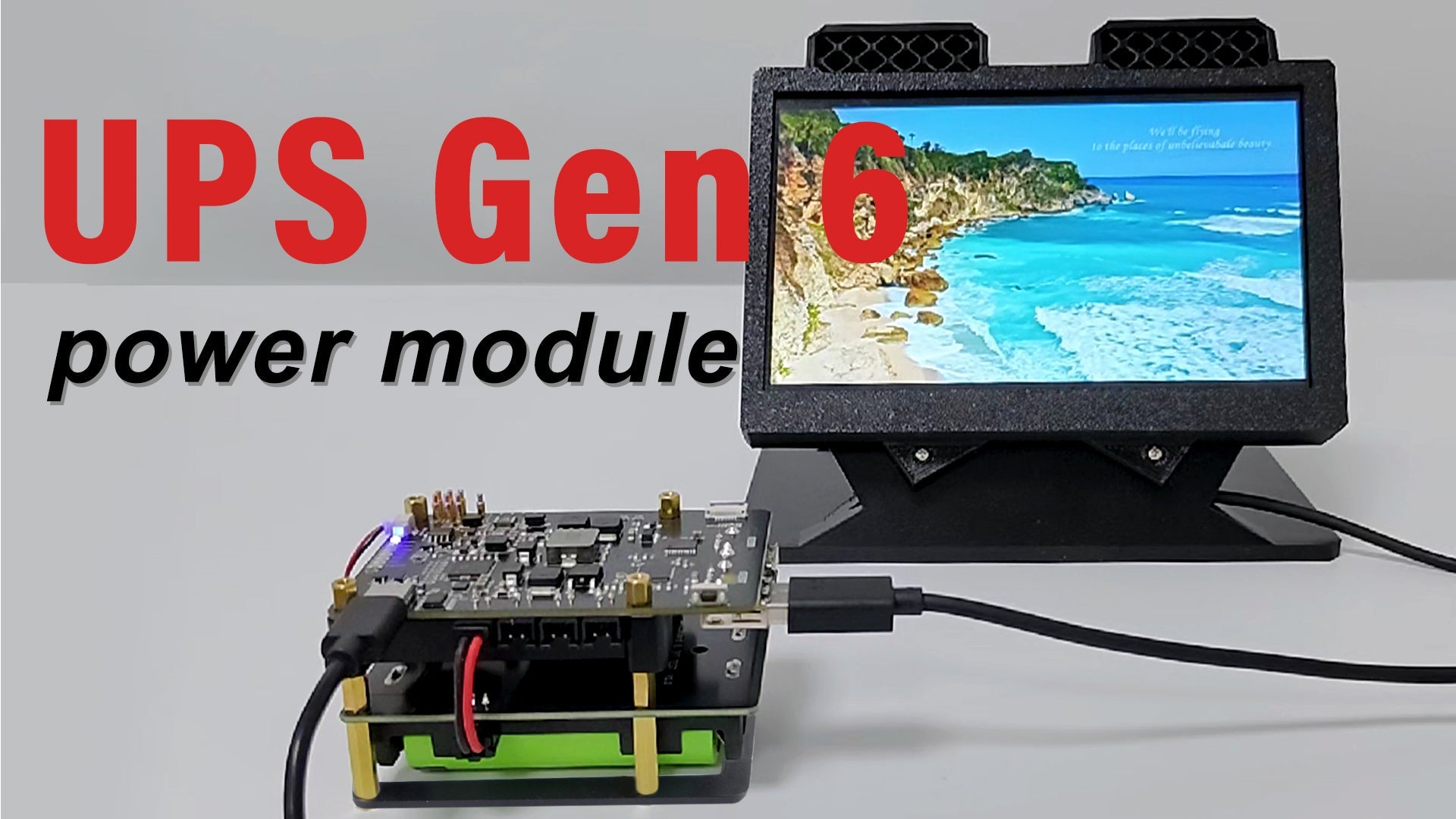 52Pi UPS Gen 6 power module compatible with Raspberry Pi 5/4B