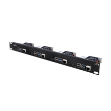 52Pi 1U Rack Steel Bracket Kit For Raspberry Pi 4B Clusters 19 Inch 4 Slots Heatsinks TF Card to FPC Board Cooling Fan Cable