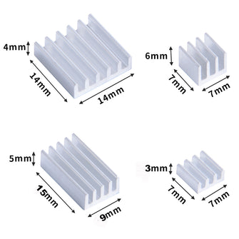 52Pi Aluminum Heatsink Pack for Raspberry Pi 4B