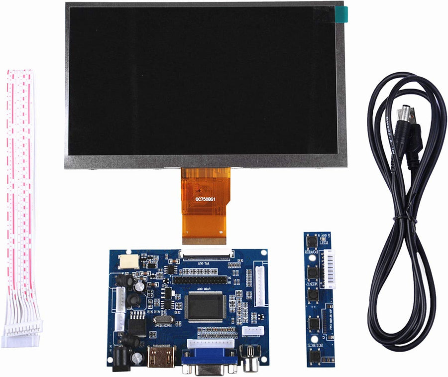 52Pi 7 inch 1024 x 600 HDMI Screen LCD Display with Driver Board