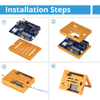 3D Printed Protective Case for Arduino UNO Q Development Board – 52Pi Store
