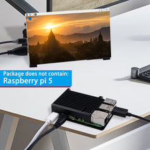 52Pi  Aluminum Case Enlosure Black With Heatsink Fan for Raspberry Pi 5