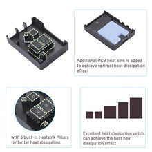 52Pi Aluminum Passive Cooling Case Black Enlosure Shell for Raspberry Pi 5