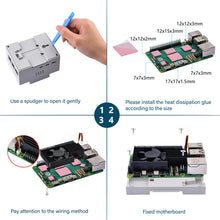 DIN Rail ABS Case with Armor Lite V5 Cooler for Raspberry Pi 5
