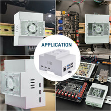 DIN Rail ABS Case with Armor Lite V5 Cooler for Raspberry Pi 5