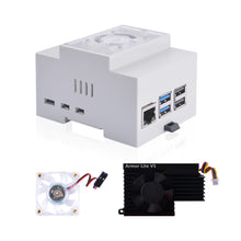 DIN Rail ABS Case with Armor Lite V5 Cooler for Raspberry Pi 5