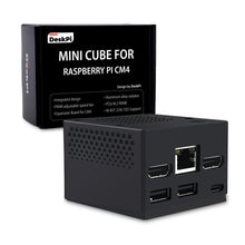 DeskPi Mini Cube for Raspberry Pi Compute Module 4 (CM4) with a Silent Cooling Fan