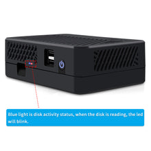 DeskPi Lite M.2 Case with M.2 SATA SSD Expansion Board for Raspberry Pi 4B, with Power Button/ Heatsink with PWM Fan/ Dual Full-Size HDMI/Extra Two USB Ports