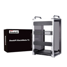 DeskPi RackMate 10 Inch 8U Server Cabinet, T1 Rackmount for Network, Servers, Audio, and Video Equipment
