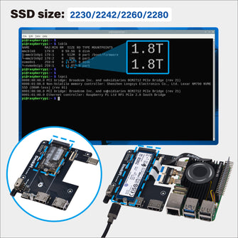 DeskPi Lite for Raspberry Pi 5, With Power Button/Heatsink with Armor Lite V5 Fan/Dual Full-Size HDMI, Support M.2 NVMe SSD