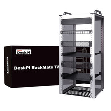 DeskPi RackMate 10 Inch 12U Server Cabinet, T2 Rackmount for Network, Servers, Audio, and Video Equipment