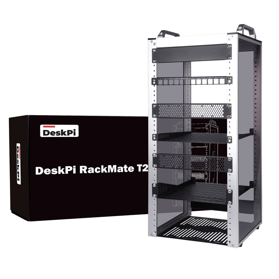 DeskPi RackMate 10 Inch 12U Server Cabinet, T2 Rackmount for Network ...