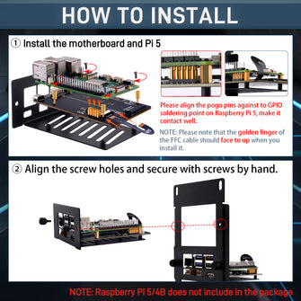 52Pi 19 Inch 2U Rack Mount for Raspberry Pi5/4B with 10 PCIE NVME Expansion Board Supports M.2 NVMe SSDs