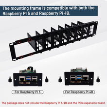 52Pi 19 Inch Removable Front Panel 2U Rack Mount for Raspberry Pi 5/4B