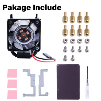 ICE-Tower CPU Cooling Fan V2.0 for Raspberry Pi 4 B / 3B+ (Black)