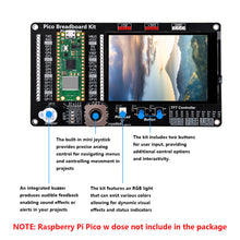 52Pi Raspberry Pi Pico/Pico W Breadboard Kit with 3.5 Inch Touch Screen Display LED Indicator On Board
