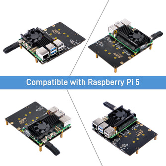 52Pi N16 Quad NVMe expansion board for Raspberry Pi 5, Support M.2 NVMe SSDs  2230/2242/2260/2280