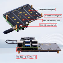 52Pi N16 Quad NVMe expansion board for Raspberry Pi 5, Support M.2 NVMe SSDs  2230/2242/2260/2280