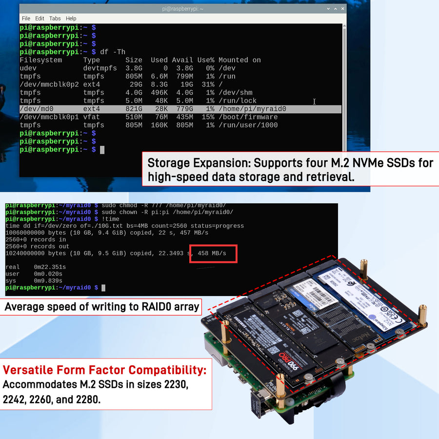 Amazon.com: GeeekPi N07 PCIe M.2 M-Key NVMe SSD PCIe