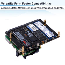 52Pi N16 Quad NVMe expansion board for Raspberry Pi 5, Support M.2 NVMe SSDs  2230/2242/2260/2280