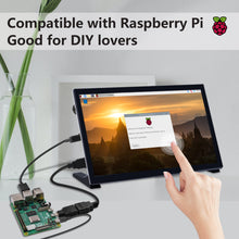 52Pi 10.1 inch 1024x600 60Hz IPS Capacitive Touch Screen with speakers for Raspberry Pi 5