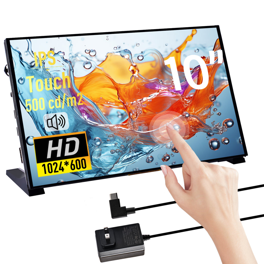 52Pi 10.1 inch Capacitive Touchscreen for Raspberry Pi, HDMI Monitor I ...