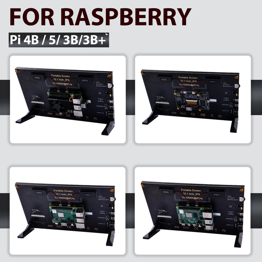52Pi 10.1 inch Capacitive Touchscreen for Raspberry Pi, HDMI